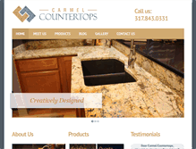 Tablet Screenshot of carmelcountertops.com